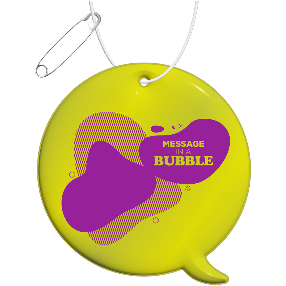 RFX™ H-09 reflecterende TPU hanger met bijschrift