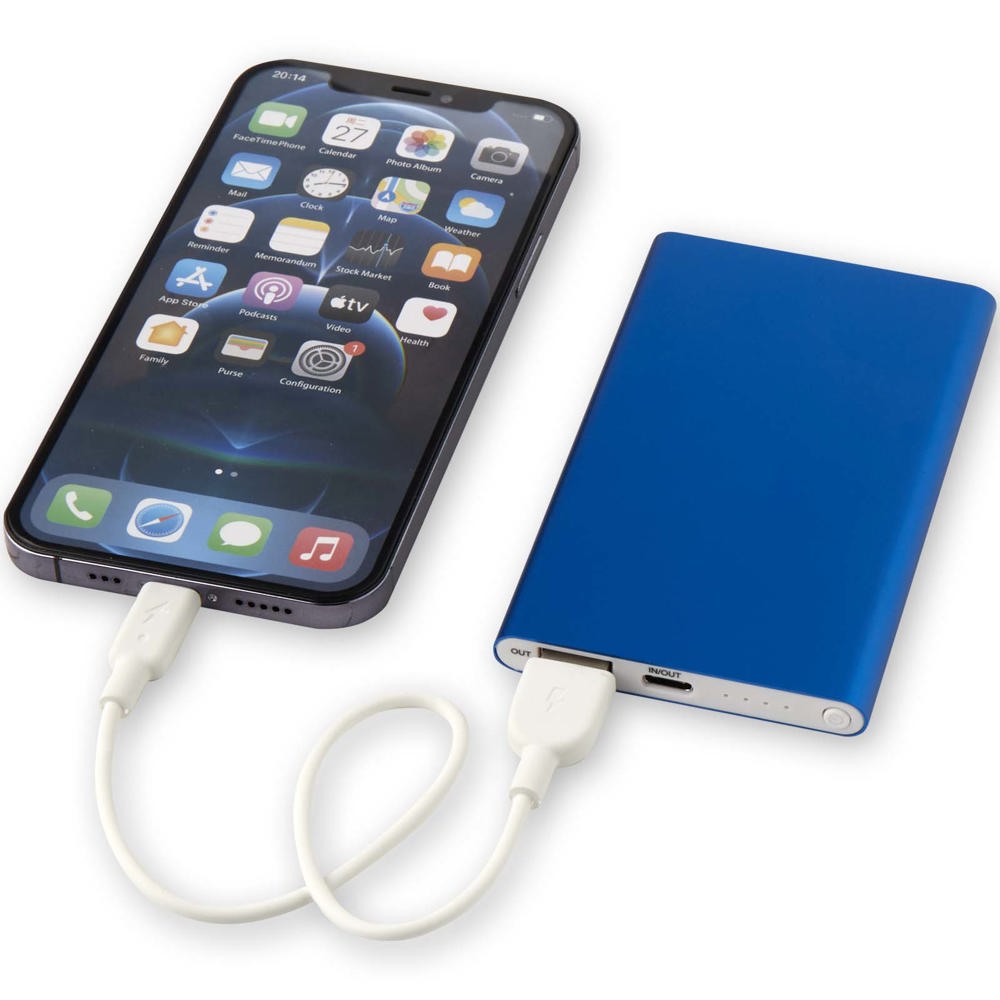 Pep type-C powerbank van 4000 mAh van gerecycled aluminium 