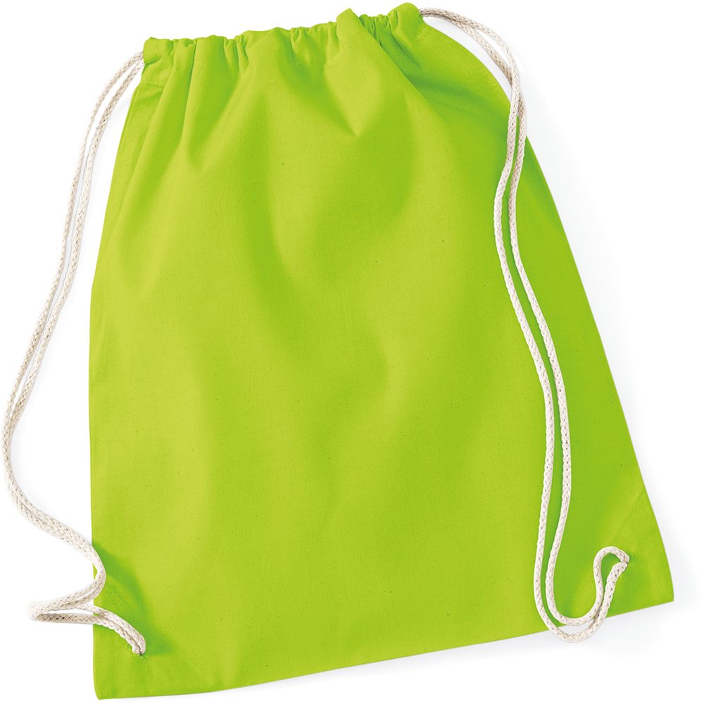 - Katoenen gymtas - Lime Green