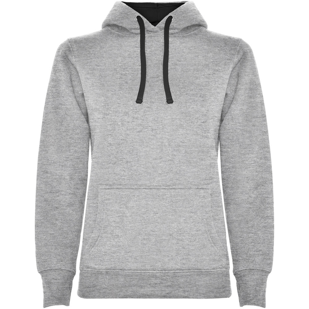Urban hoodie voor dames - Gemêleerd grijs, Zwart