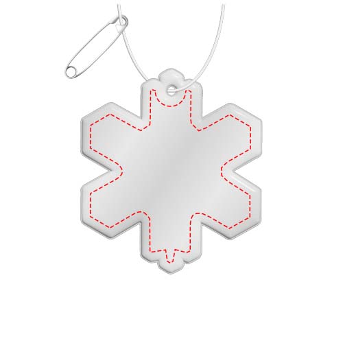 RFX™ H-10 reflecterende TPU hanger met sneeuwvlok