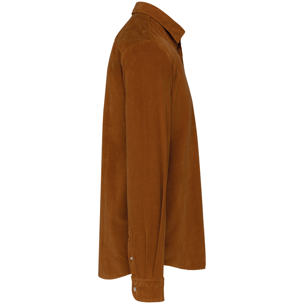 K599 - Heren overhemd met lange mouwen in ribfluweel