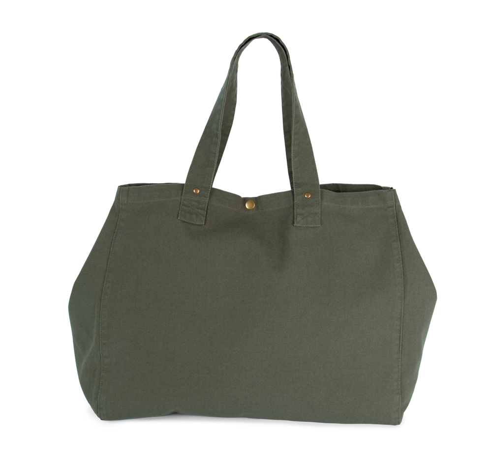 KI3208 - Shopper van verwassen katoen