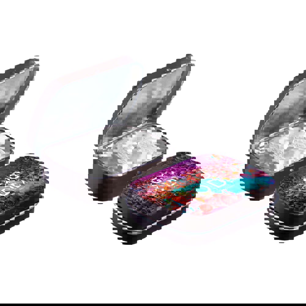 Mini scharnierblikje met vorm pepermunt