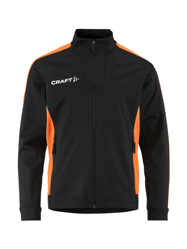 Craft - Evolve 2.0 Contrast Full Zip Jacket Jr - Black/Orange
