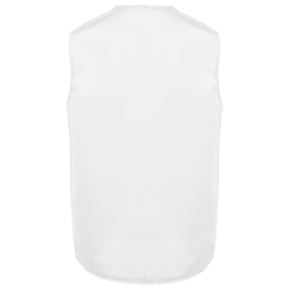 WK609 - Gevoerde unisex bodywarmer van polykatoen multizakken