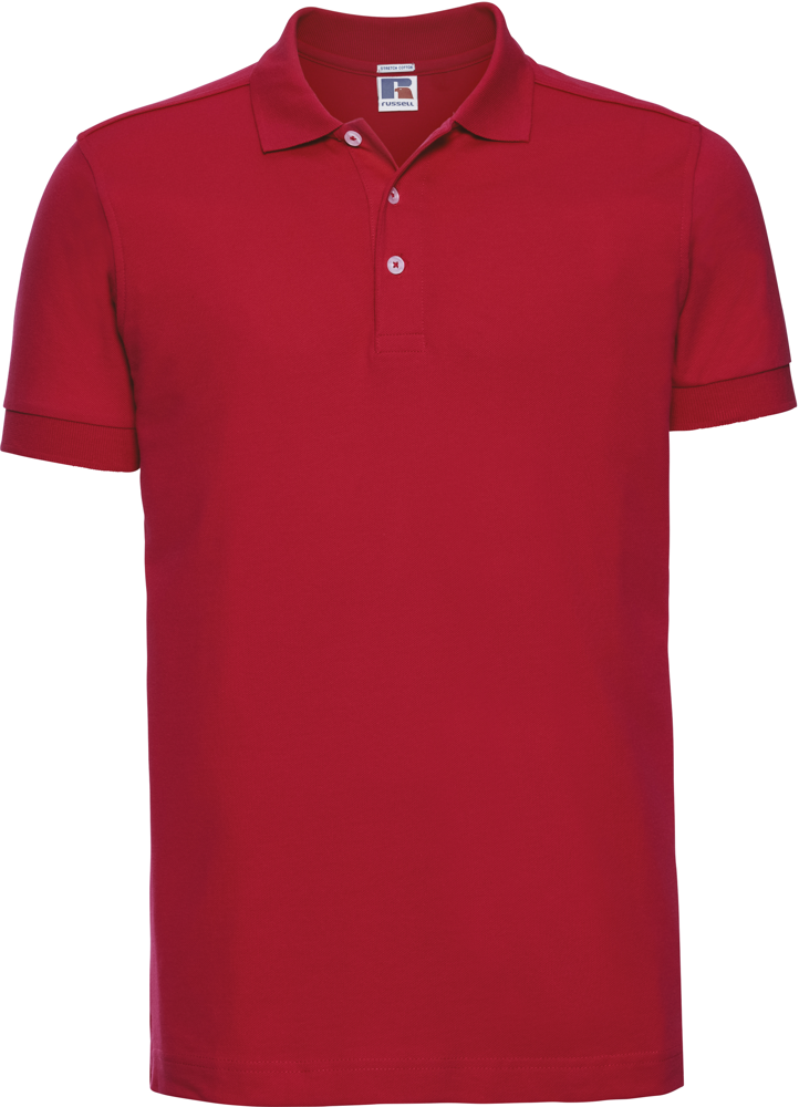 RU566M - Men's Stretch Polo Shirt - Classic Red