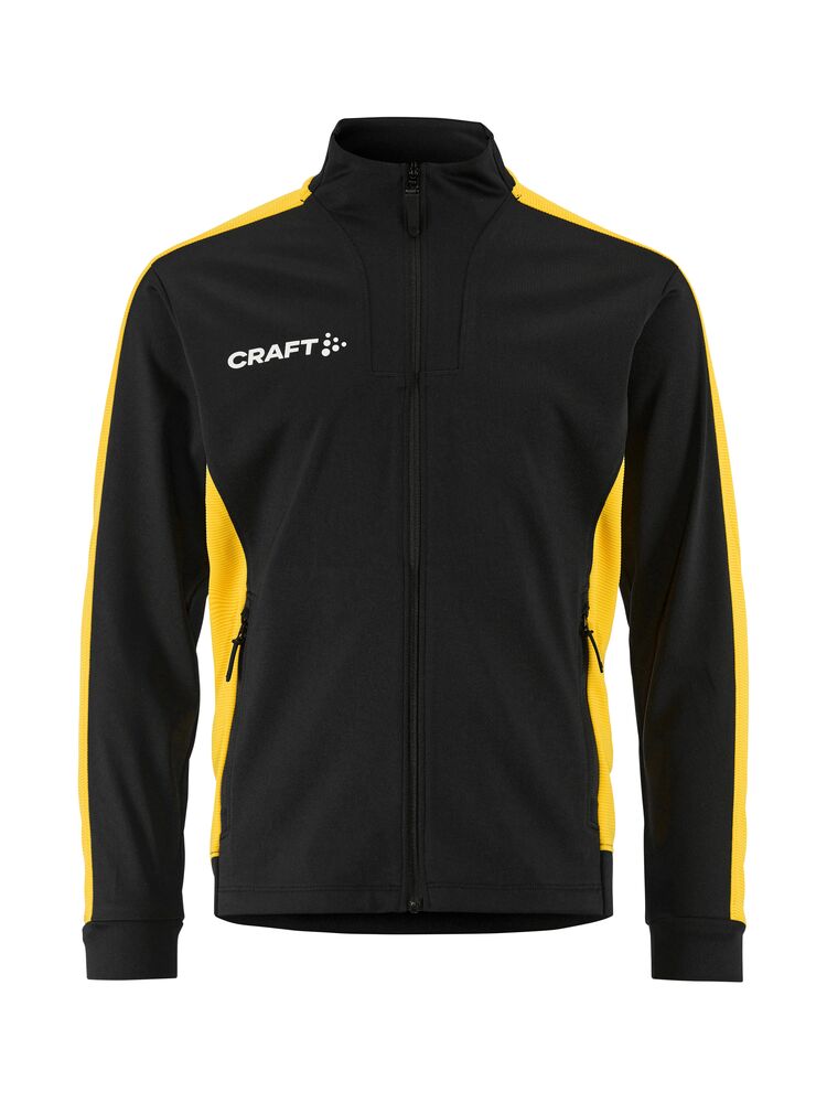Craft - Evolve 2.0 Contrast Full Zip Jacket Jr - Black/Sweden yellow