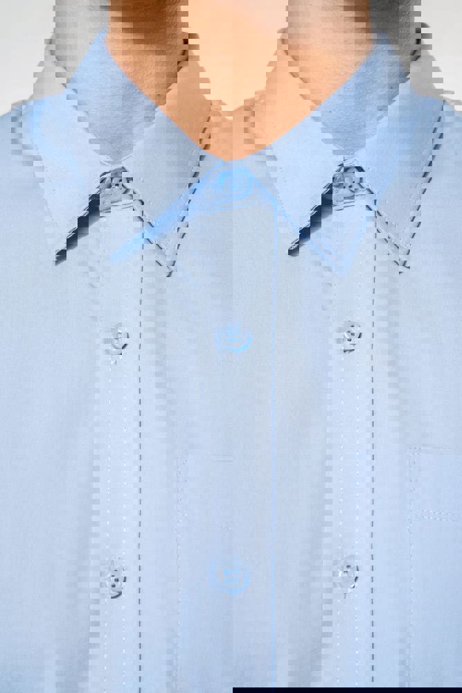 K541C - Heren poplin overhemd lange mouwen