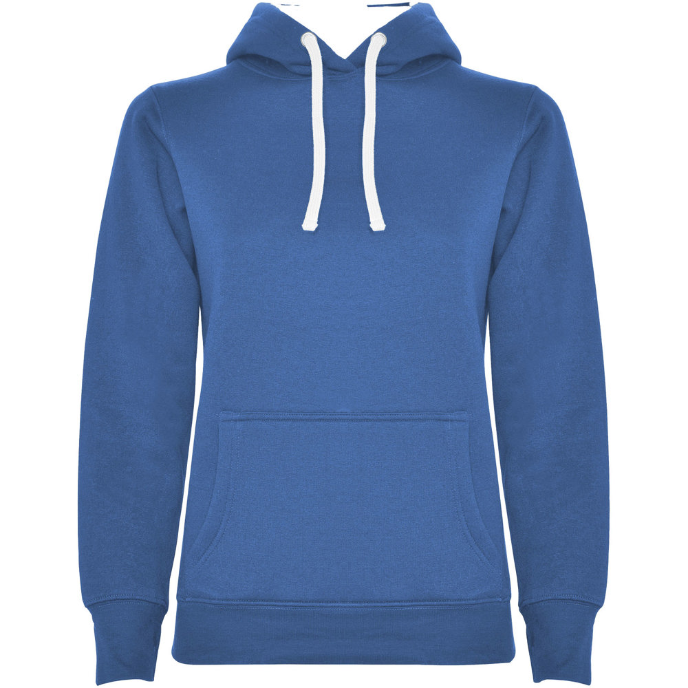 Urban hoodie voor dames - Koningsblauw, Wit