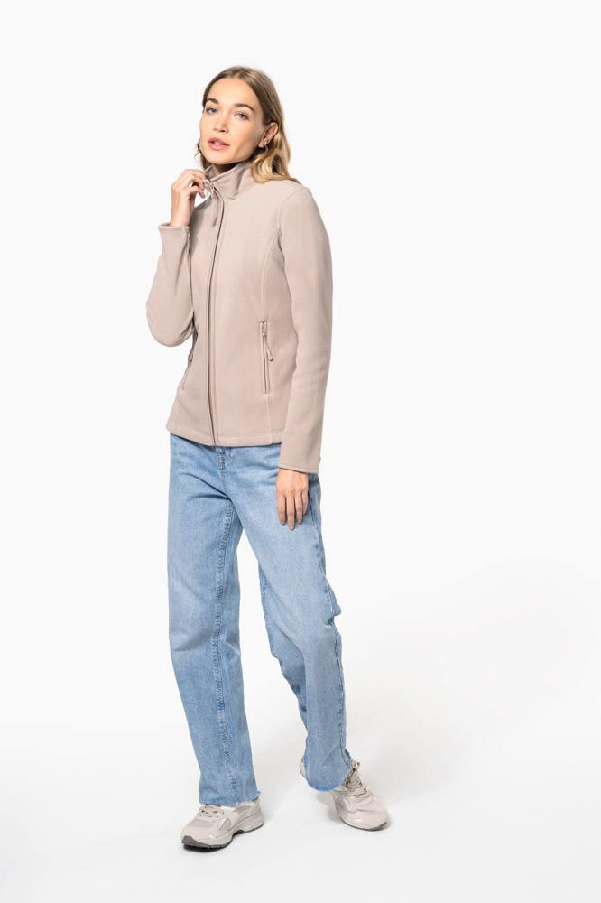 K907 - Microfleece met rits dames