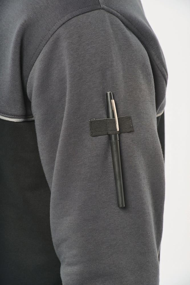 WK404 - Ecologische uniseks sweater met ritskraag