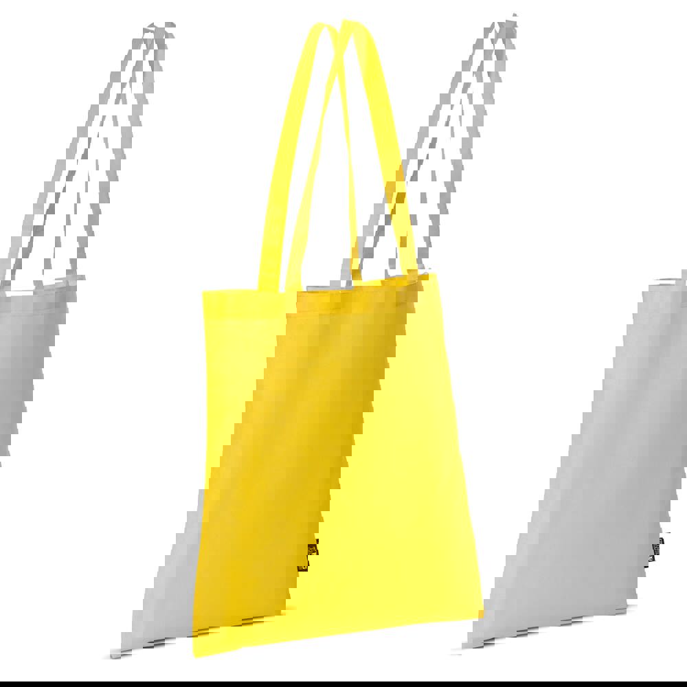 Schoudertas non-woven 75g/m² - geel