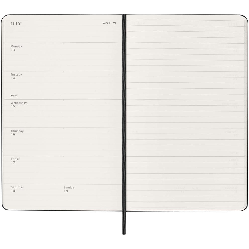 Moleskine week-agenda voor 12 maanden met harde kaft L