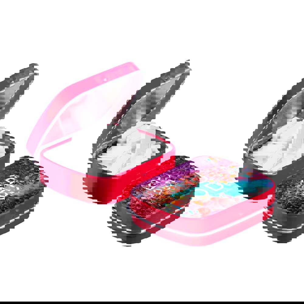 Mini scharnierblikje met vorm pepermunt