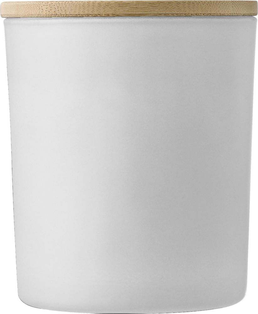 Glazen kaars Matthew - Wit