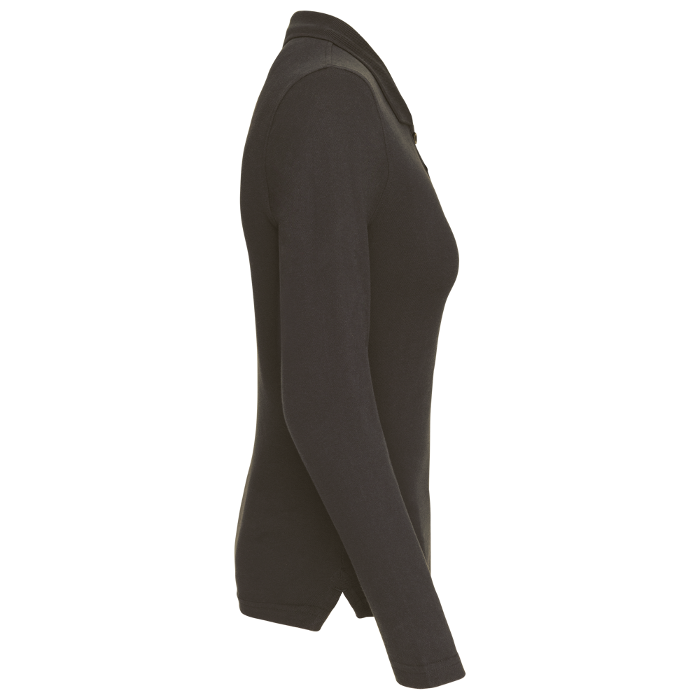 K257C - Piqué-damespolo lange mouwen