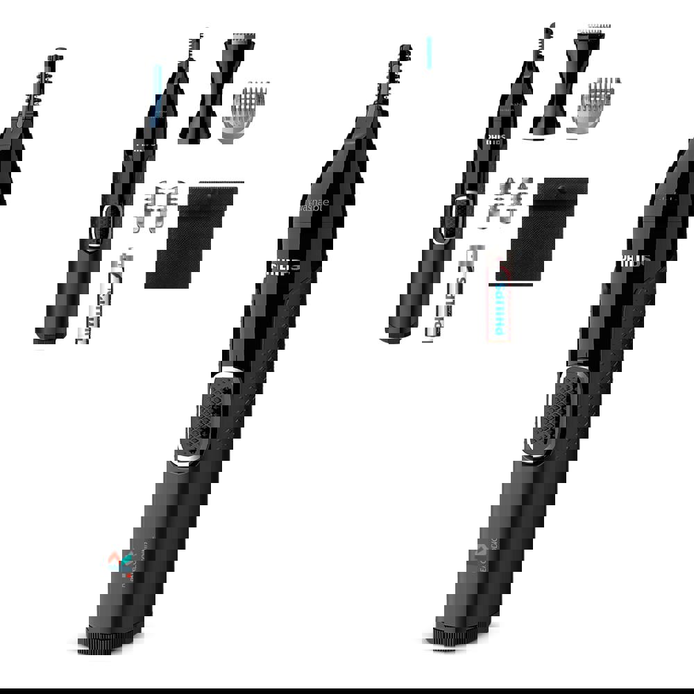 NT5650|Philips Neus-, oor-, wenkbrauwen detailtrimmer met 5 accessoires