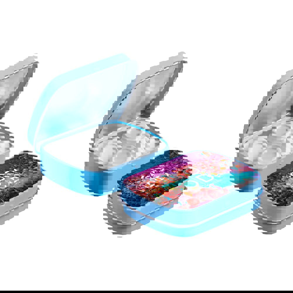 Mini scharnierblikje met vorm pepermunt