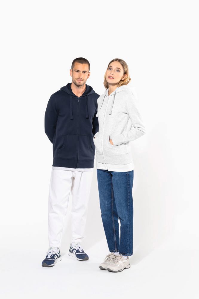 K454C - Hooded Sweater Met Rits