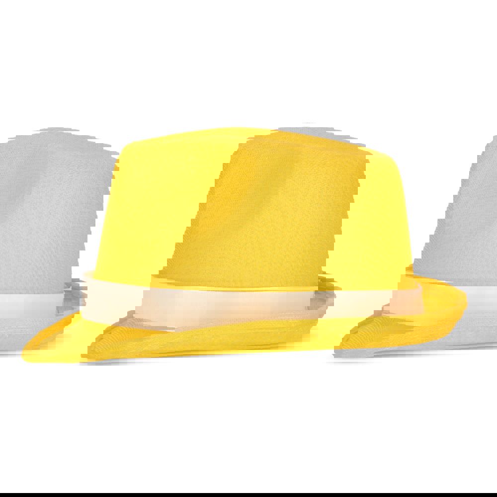 Polyester hoed met band