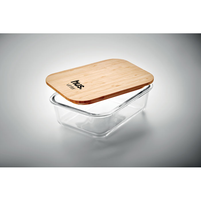 TUNDRA LUNCHBOX - Glazen lunchbox bamboe deksel