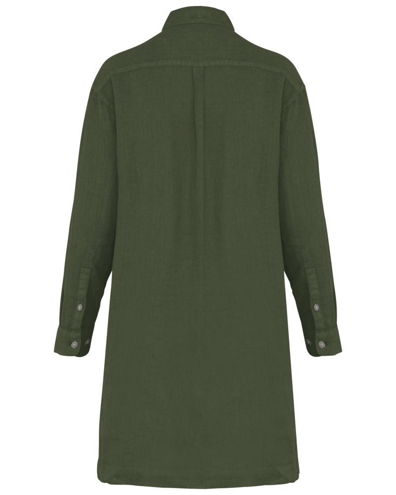 SP5008 - Linnen overhemdjurk voor dames