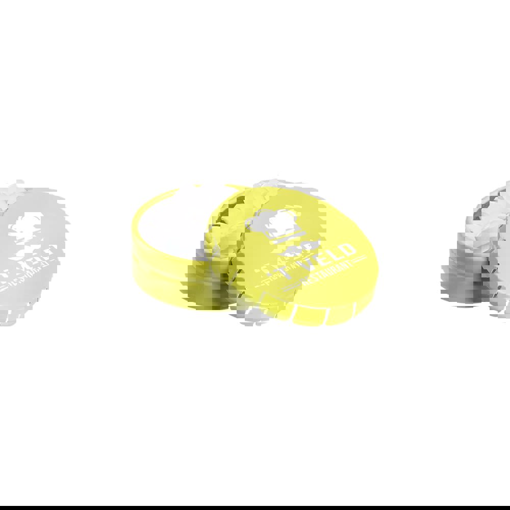 Super mini clic-clac blikje gevuld met pepermunt - Lime