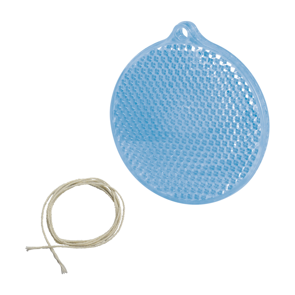 Safety reflector "Cirkel" - blauw-transparant