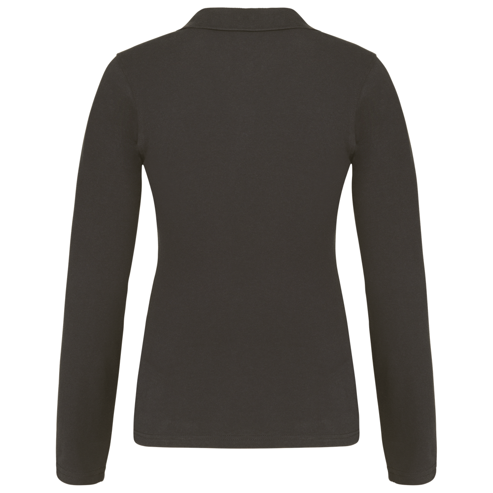 K257C - Piqué-damespolo lange mouwen
