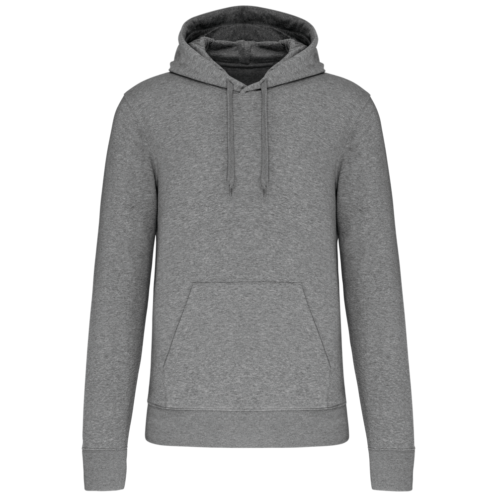 - Ecologische herensweater met capuchon - Grey Heather