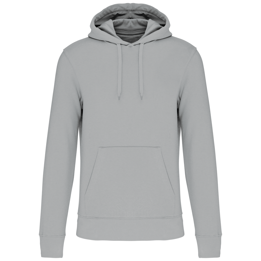 - Ecologische herensweater met capuchon - Snow Grey
