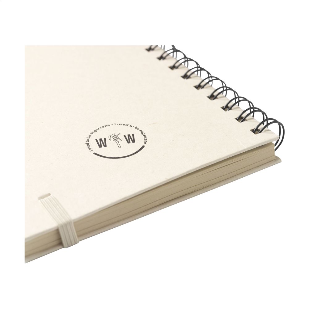 Sugarcane Bagasse Spiral Notebook A5 notitieboek