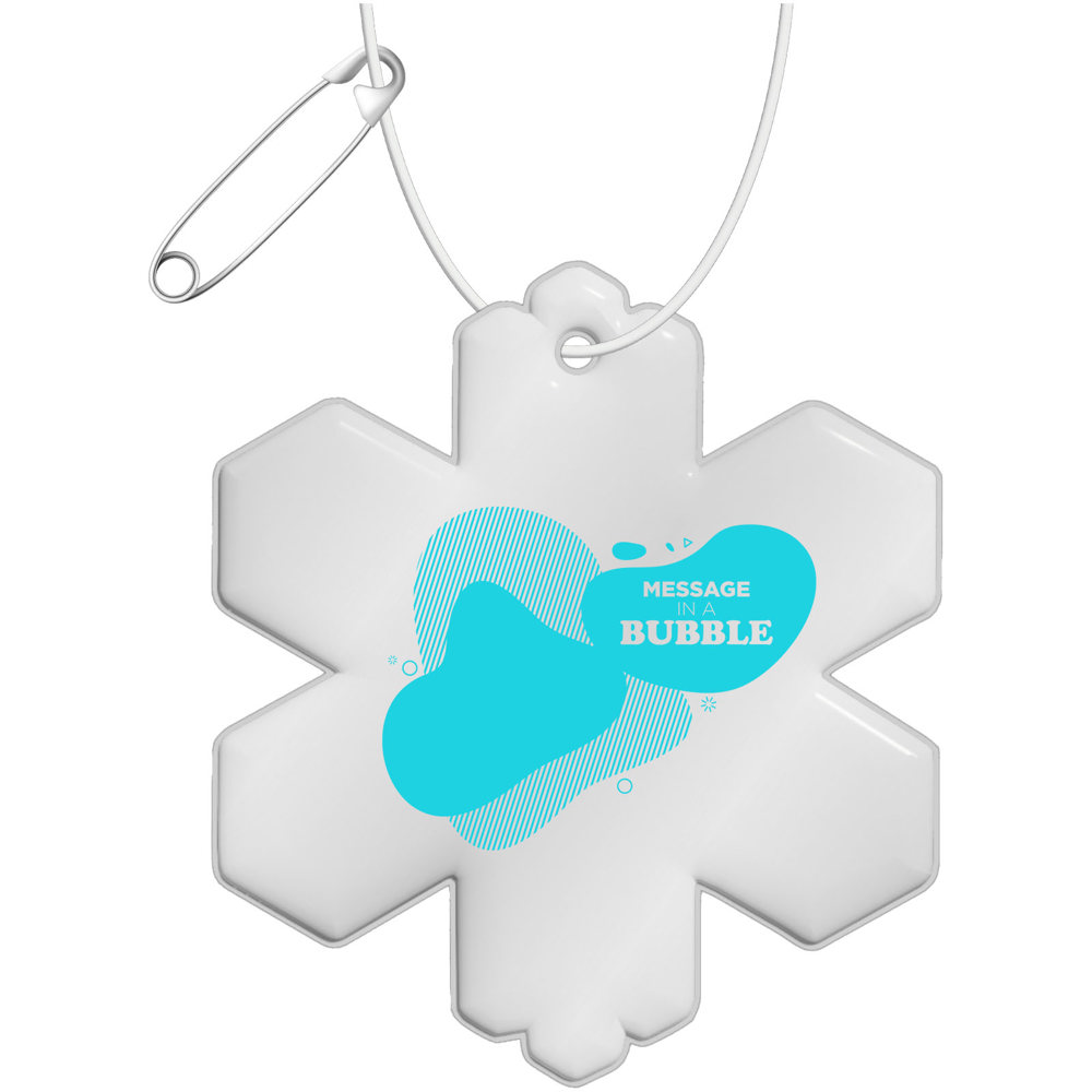 RFX™ H-10 reflecterende TPU hanger met sneeuwvlok