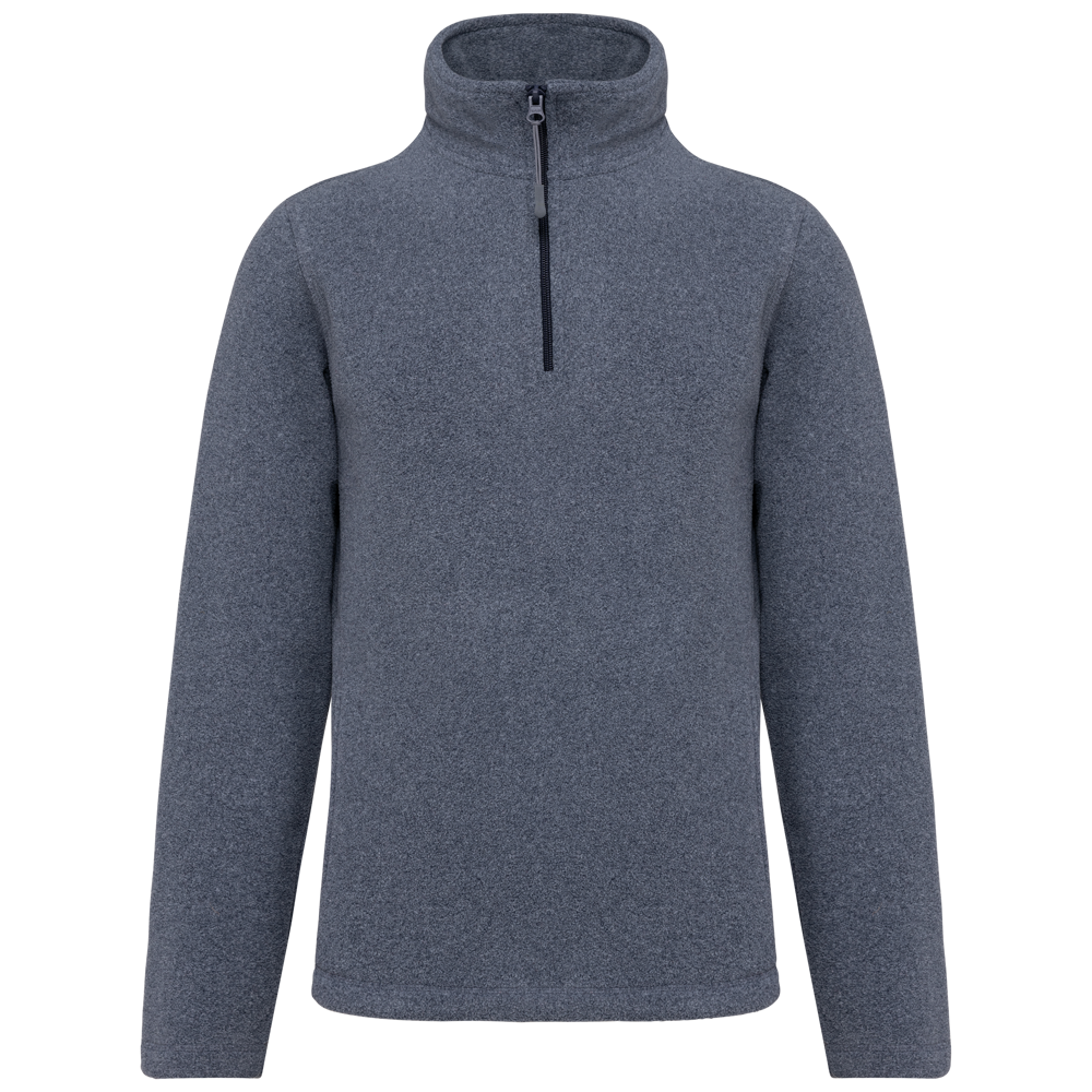 - Enzo - Fleece met ritskraag - French Navy Heather