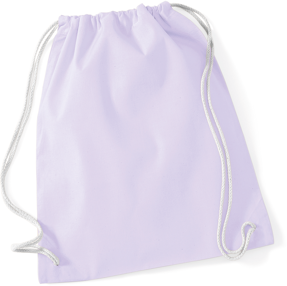 - Katoenen gymtas - Lavender / White