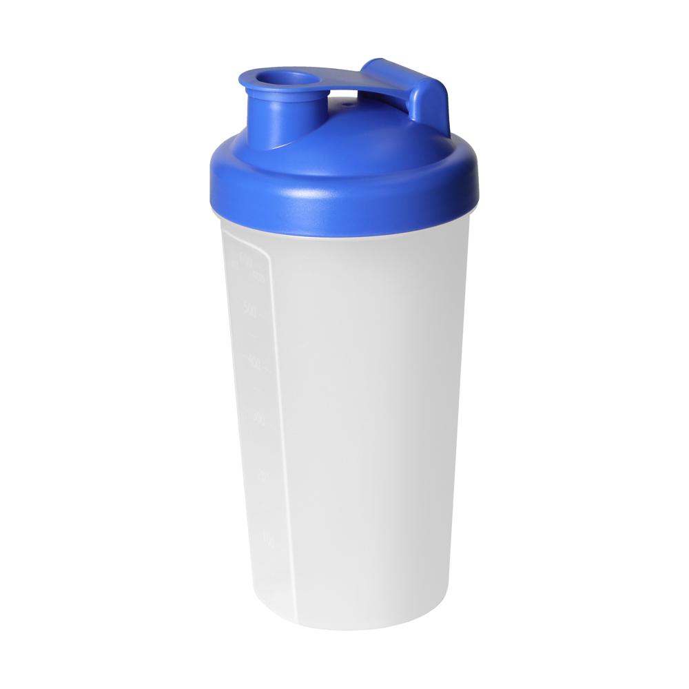 Shaker "Proteïne", 0,60 l - standaard blauw PP/Transparant