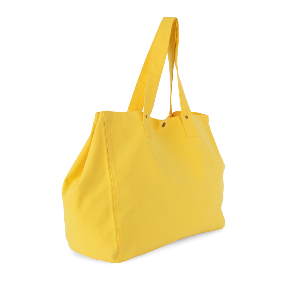 KI3208 - Shopper van verwassen katoen