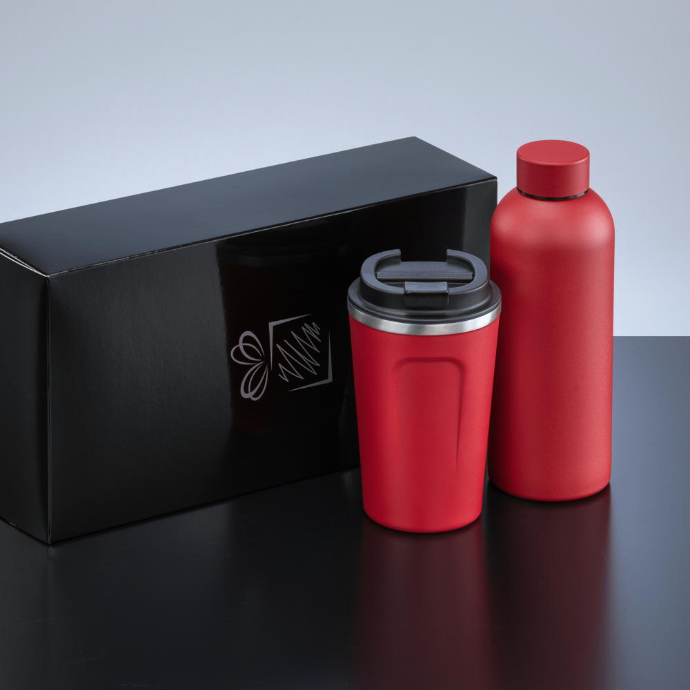 Nordic Set: thermische waterfles 500 ml & koffiemok 350 ml
