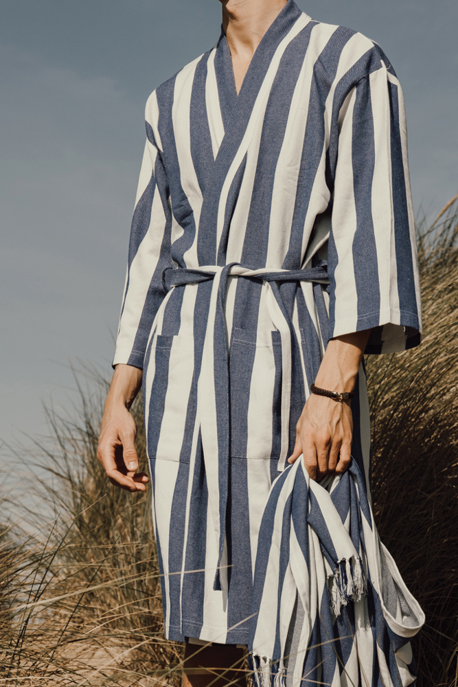 VINGA Ornos GRS katoenen hamam badjas S/M