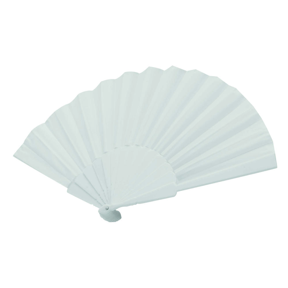 COOL RPET - Opvouwbare waaier - Wit