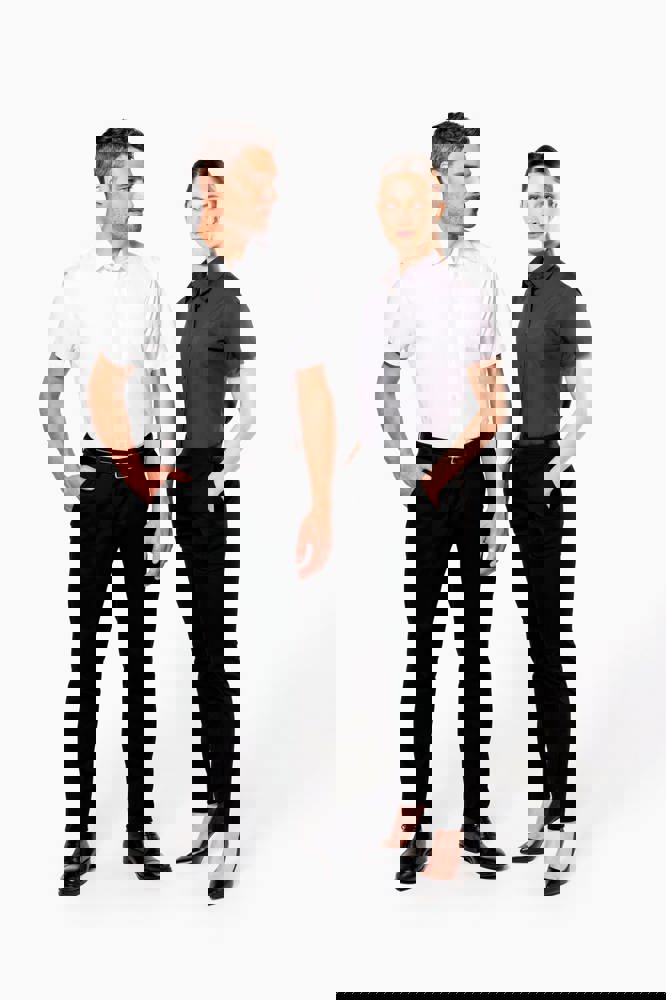 K544 - Dames Poplin Blouse Korte Mouwen