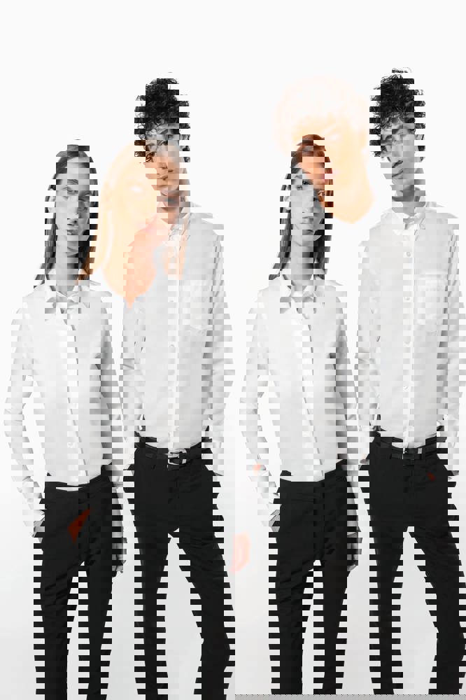 K538C - Dames non-iron blouse lange mouwen