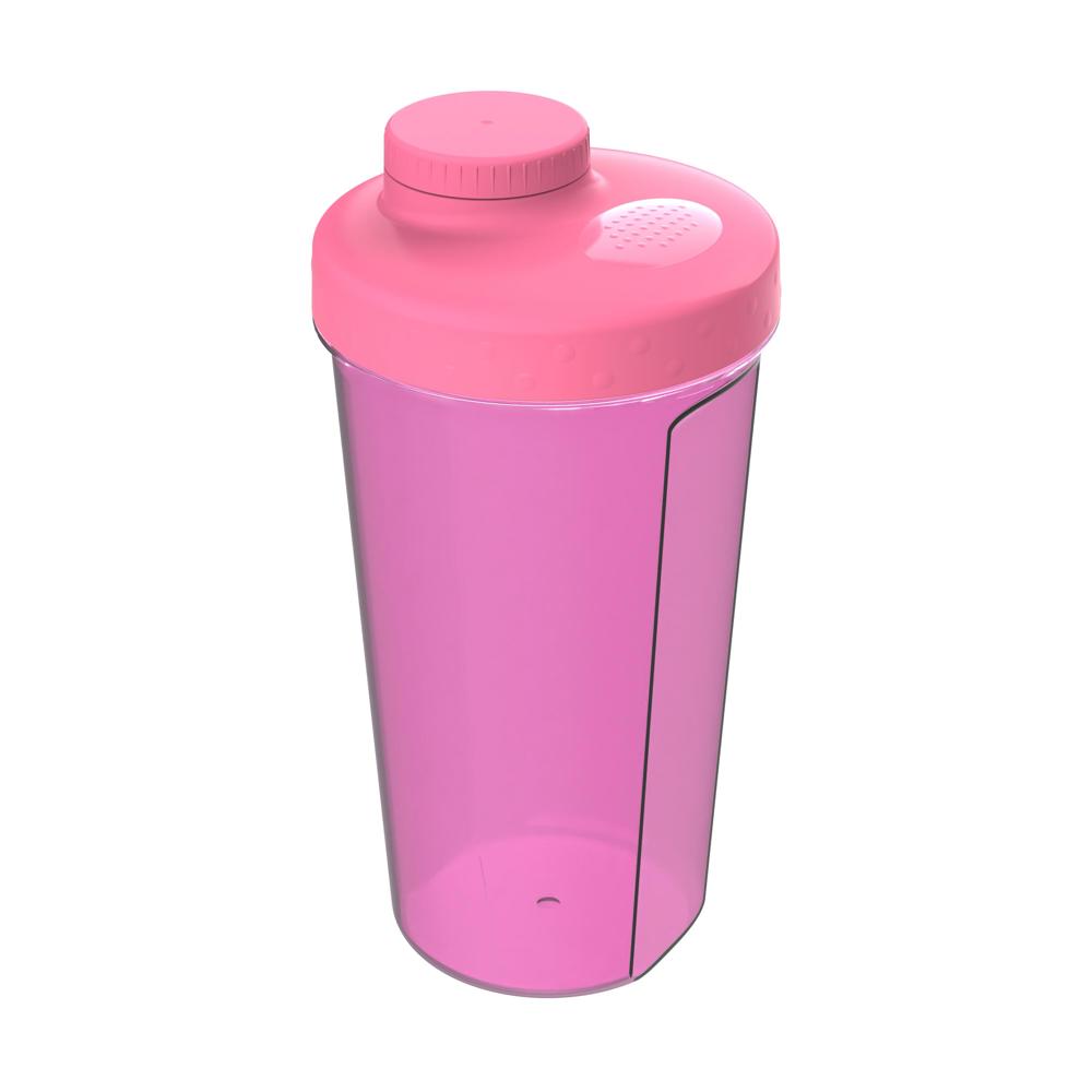 Shaker "Energie", 0,60 l - transparant-roze/roze