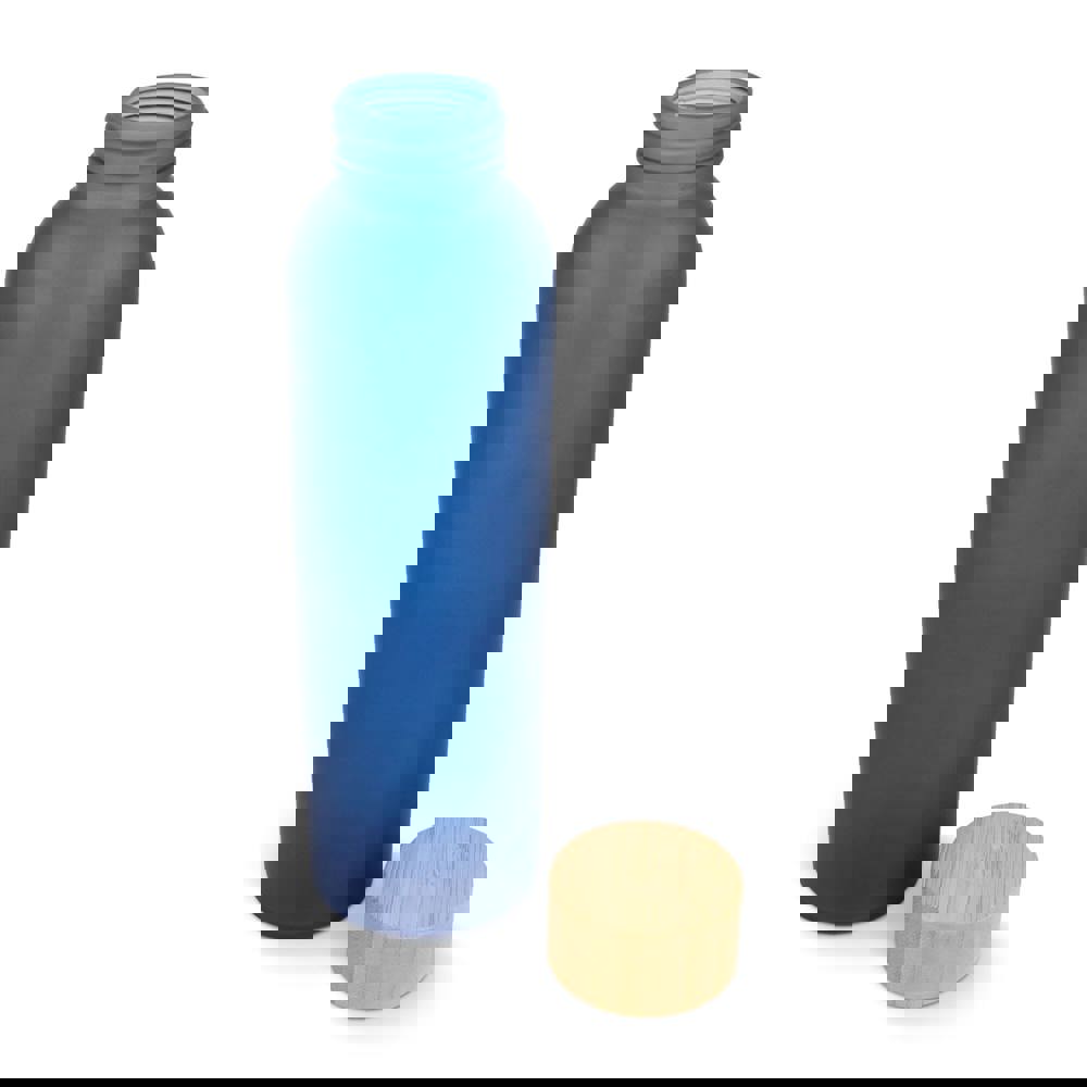 Waterfles glas &amp; bamboe 500ml