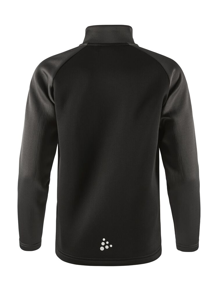 Craft - Squad 2.0 Full Zip Jr Black-Granite 146/152