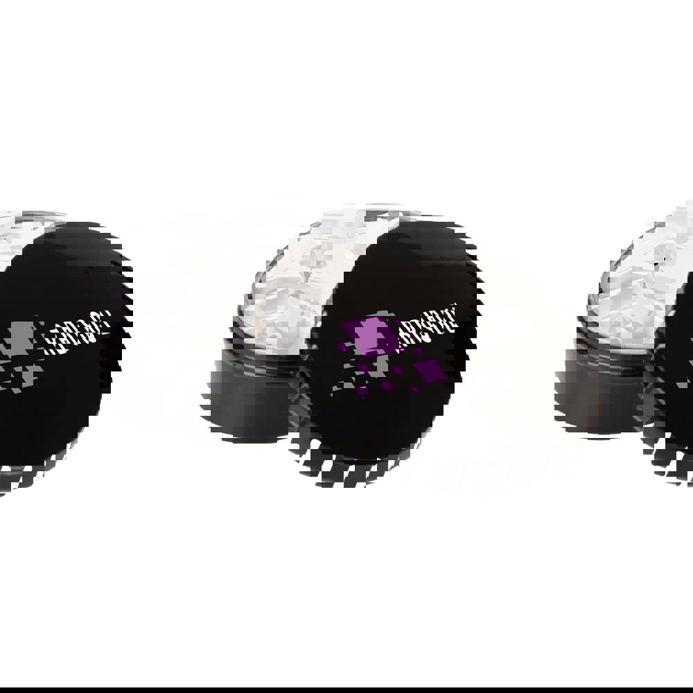 Clic-clac blikje gevuld met  standaard vorm pepermunt - Zwart