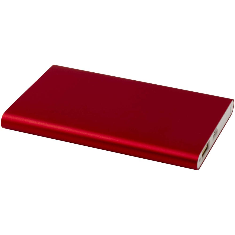 Pep type-C powerbank van 4000 mAh van gerecycled aluminium - Rood