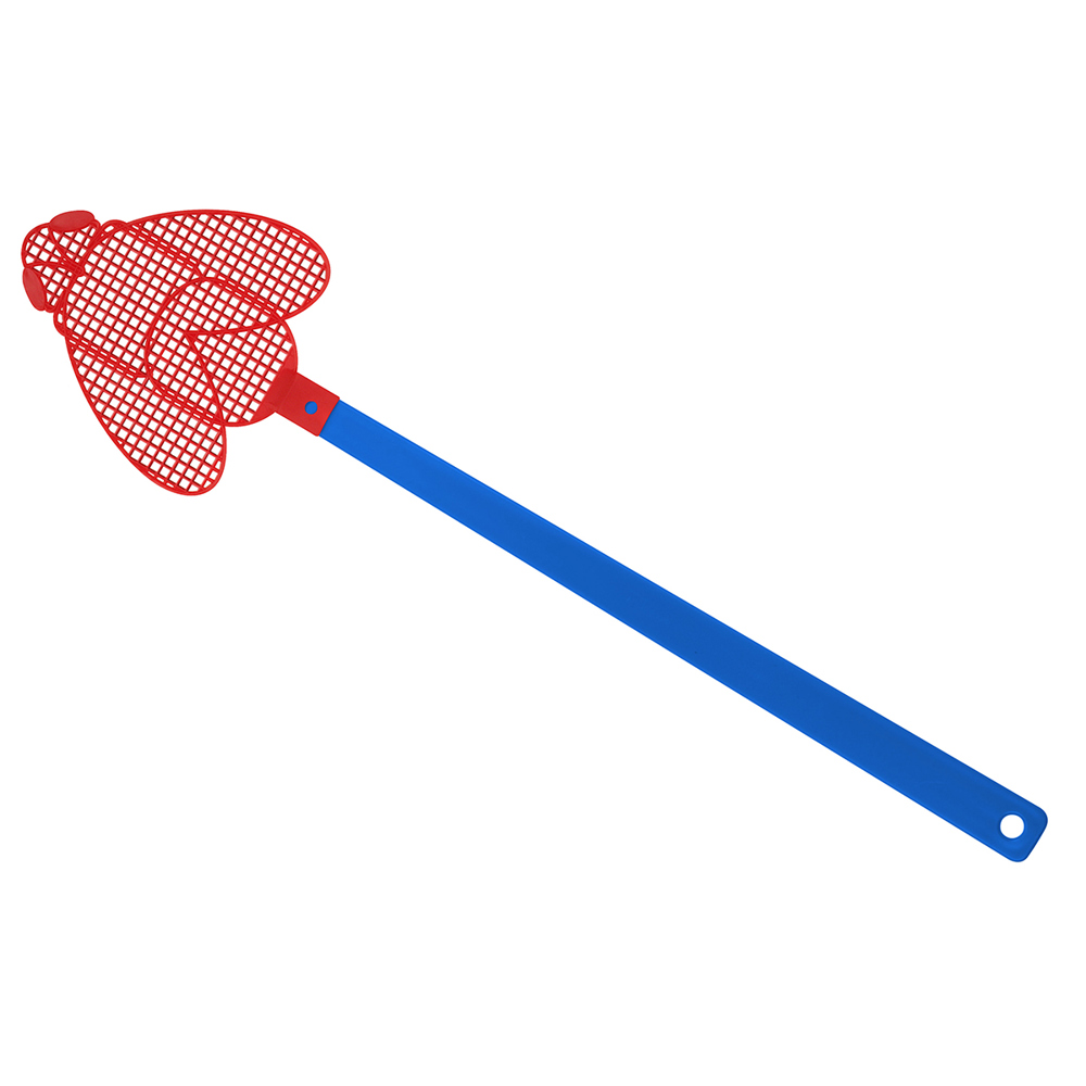 Vliegenmepper "Brummi" - blauw/rood