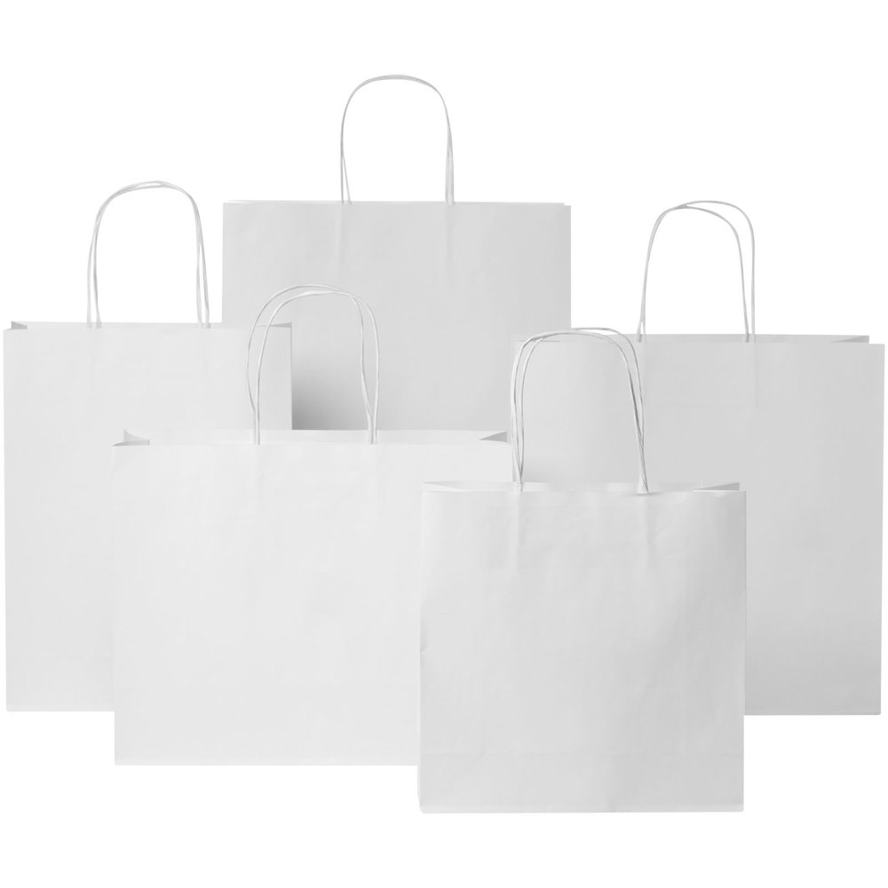Papieren tas 120 g/m2 gemaakt van kraftpapier met gedraaide handgrepen - 31 x 12 x 31 cm